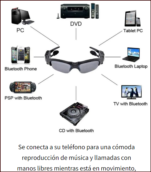 GAFAS BLUETOOTH-AUDIFONOS🕶️